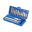 Silverline Precisie scalpelset - 16-delig - aluminium handvaten - magnetische opbergkoffer