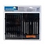 Silverline Precisie hobbymessen set - 51-delig - met opbergkoffer en slijpsteen