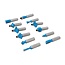 Silverline Freesbitset - 12 mm - 12-delig - TCT snijranden - Houten opbergkistje