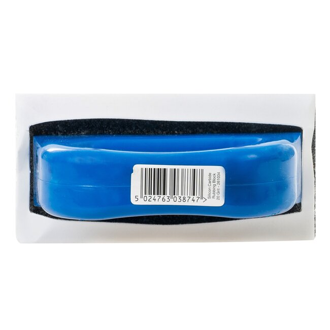 Silverline schuurblok siliciumcarbide - diepe groef, korrel 20 - 15,5 x 7,8 x 2,5 cm - verwijdert cement- en gipsspatten, schimmel