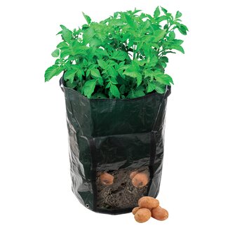 Silverline aardappelplantzak - geweven polyethyleen, uv-gestabiliseerd - met drainagegaten - 36 x 51 cm - groen - voor aardappelen