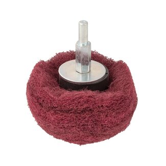 Silverline Schuurmop koepelvormig - slijtvast nylon - schuren en reinigen - diameter 75 mm - korrel 240 - hout en metaal