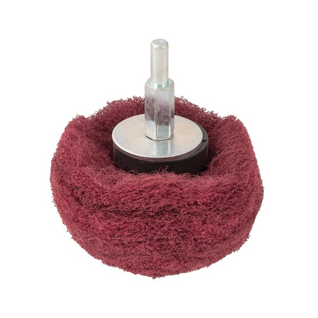 Silverline Schuurmop koepelvormig - slijtvast nylon - schuren en reinigen - diameter 75 mm - korrel 240 - hout en metaal