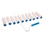 Silverline Verfbeugel met 10 acryl rollers - ergonomisch handvat - 254 mm