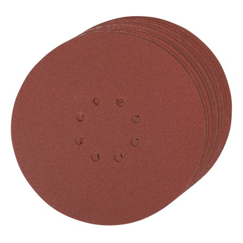 Silverline Geperforeerde Klittenband Schuurvellen - Ø 225 mm - Korrel 120 - 10 stuks Silverline Geperforeerde Klittenband Schuurvellen - Ø 225 mm - Korrel 120 - 10 stuks