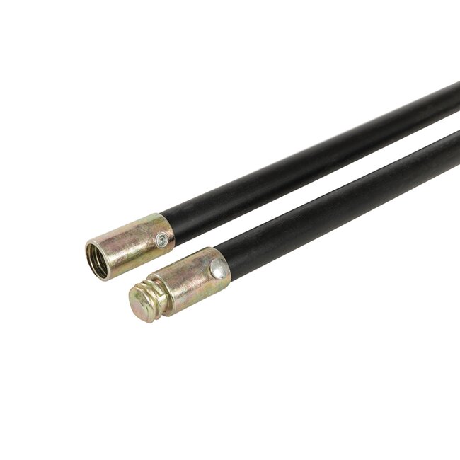 Silverline Rioolontstopper set - polypropyleen staven 92 cm met plunjer 10 cm - 12-delig - voor ontstoppen van riool en afvoer