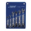 Silverline Flexibele steek-ringratelsleutel set - 180° kantelbare kop - 8 t/m 17 mm - 6-delig - met opbergetui