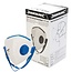 Silverline stofmaskers FFP2 met uitademventiel - plat vouwbaar - wegwerp - EN149 - 25 stuks - bouw en metaalbewerking