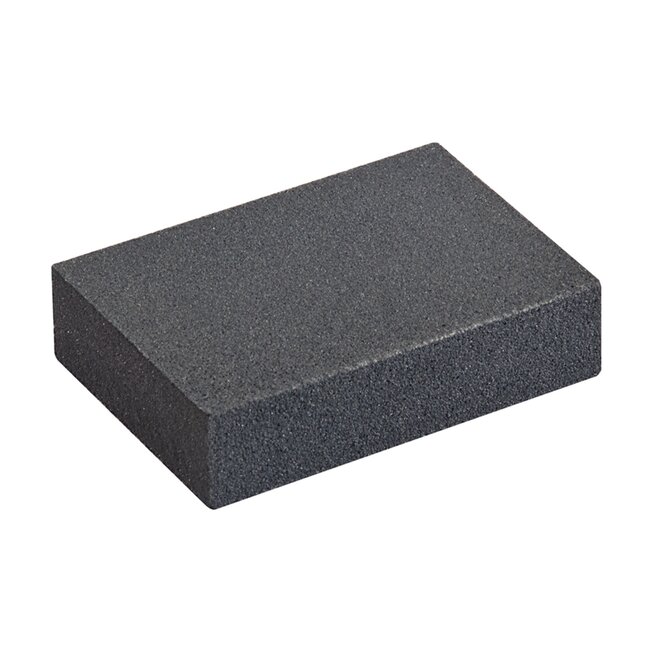 Silverline Schuurblok - schuim-siliciumcarbide - extra fijn/fijn - 70 x 100 x 25 mm - nat/droog schuren - voor vlak en gevormd