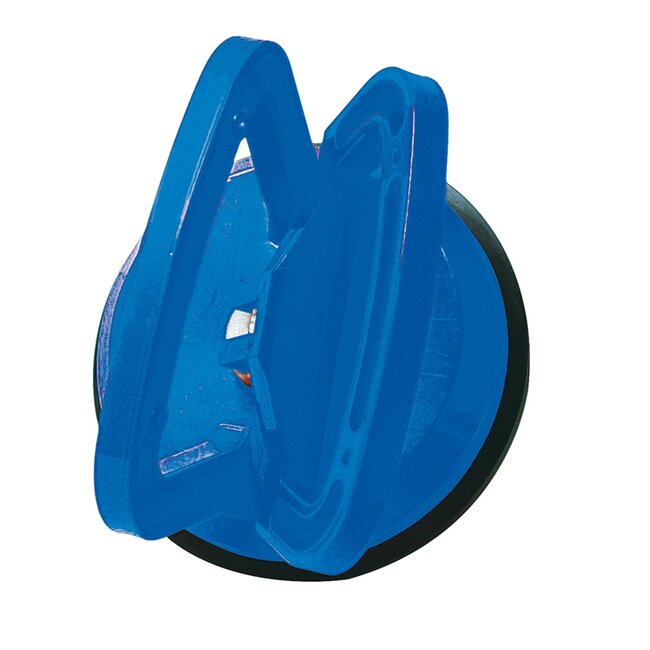 Silverline Glasdrager enkel - kunststof met rubber - vacuumheffer 35 kg - zuignap 115 mm - voor glas, keramiek en autopanelen