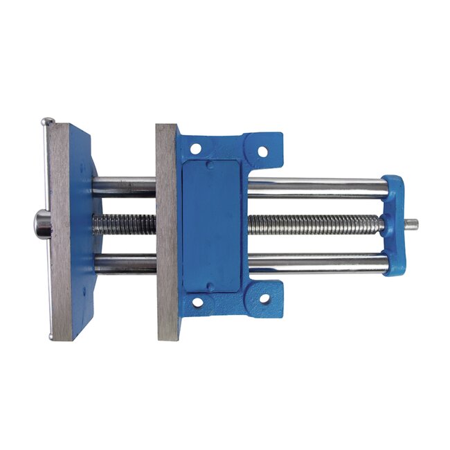 Silverline Schrijnwerkersbankschroef - gietijzer met stalen kaken - 180 mm - grijs - voor hout- en metaalbewerking op de werkbank