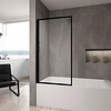 REA Lagos Badwand / Badscherm - 70 x 140 cm - 5 mm - Mat Zwart REA Lagos Badwand / Badscherm - 70 x 140 cm - 5 mm - Mat Zwart
