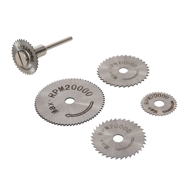 Silverline Snijschijven Set - HSS - Ø 22-44 mm - 6-delig - Voor Nauwkeurig Zagen