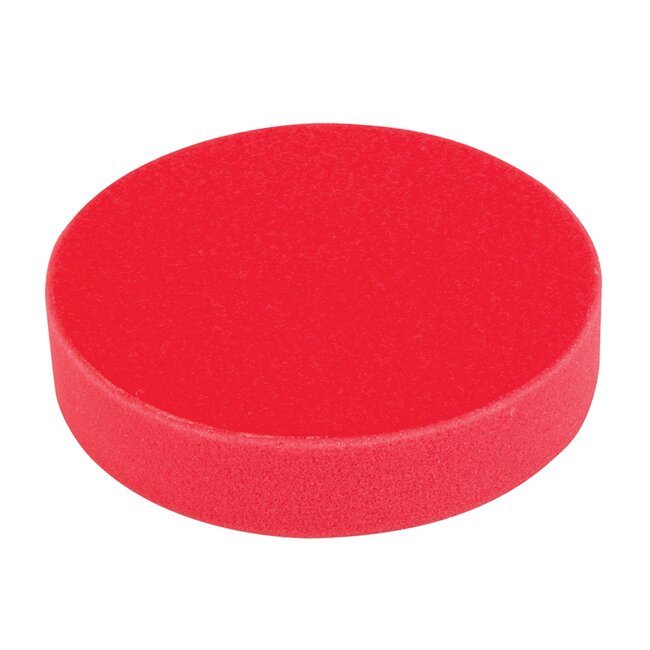Silverline polijstpad klittenband - polyurethaanschuim - extra zacht - rond Ø 180 mm x 38 mm - rood - auto- en bootlak polijsten