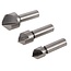Silverline Verzinkboor HSS set - 3 delig - Ø 10, 12 en 16 mm - Ø 6 mm schacht