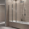 REA Agat Badwand / Badscherm - 120 x 140 cm - 5 mm - Chroom REA Agat Badwand / Badscherm - 120 x 140 cm - 5 mm - Chroom