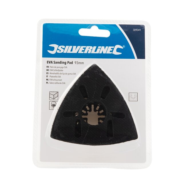 Silverline multitool schuurvoet - EVA - klittenband, open rug - 93 mm - universeel voor oscillerende multitools