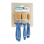 Silverline Wegwerp schilderskwasten set - plat model - diverse maten - kunststof handvat