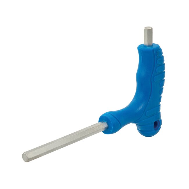 Silverline Inbussleutelset T-greep - 2 t/m 10 mm - gehard staal, satijnchroom - 10-delig - ergonomisch - met opbergrek voor montage