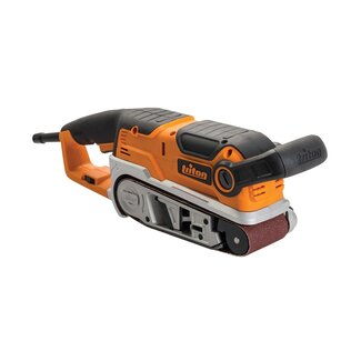 Triton Bandschuurmachine - 1200 Watt - Traploze snelheidsregeling - Voor moeilijk bereikbare plaatsen - 75 mm Triton Bandschuurmachine - 1200 Watt - Traploze snelheidsregeling - Voor moeilijk bereikbare plaatsen - 75 mm
