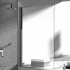 REA Topaz Badwand / Badscherm - 70 x 140 cm - 5 mm - Chroom REA Topaz Badwand / Badscherm - 70 x 140 cm - 5 mm - Chroom