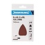Silverline Delta schuurvellen - klittenband - diverse korrelgroftes - 140 mm - 10 stuks