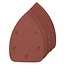 Silverline Delta schuurvellen - klittenband - diverse korrelgroftes - 140 mm - 10 stuks