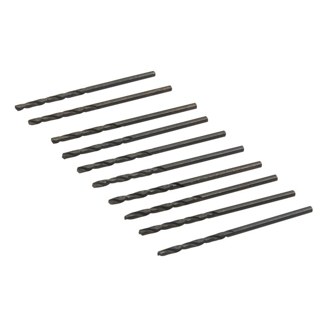 Silverline Metaalboor HSS-R - Ø 2.0 mm - 10 stuks - Voor staal, aluminium en hout