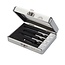 Triton Freesbit set - hardmetalen snijranden - 4-delig - dubbele fluit - voor diverse houtsoorten