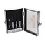 Triton Freesbit set - hardmetalen snijranden - 4-delig - dubbele fluit - voor diverse houtsoorten