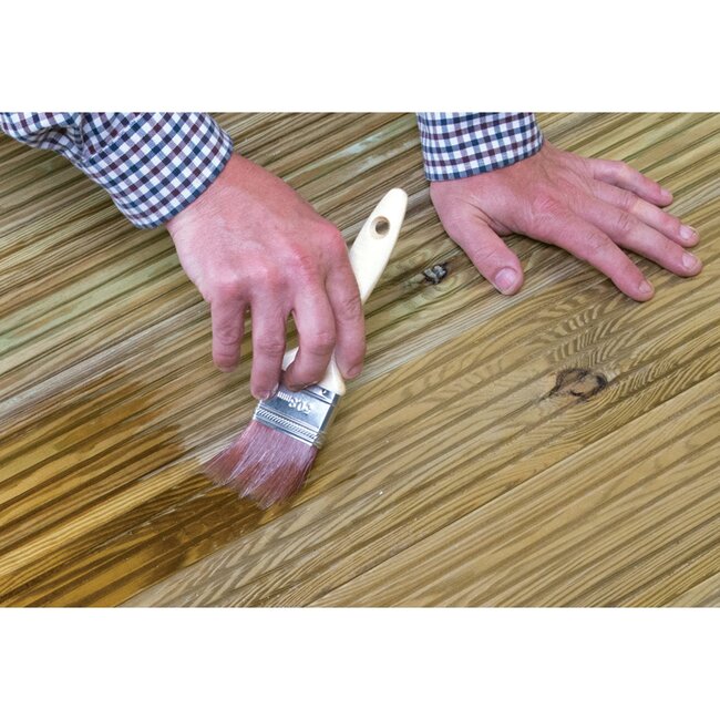 Silverline schilderskwast - synthetische haren, roestvrijstalen bus - 50 mm - voor watergedragen verf en houtbeits - duurzaam