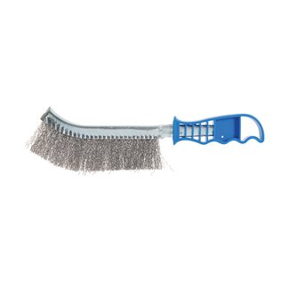Silverline Staalborstel - Polyurethaan handvat - 240 mm - Blauw Silverline Staalborstel - Polyurethaan handvat - 240 mm - Blauw