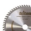 Triton Invalcirkelzaagblad - TCT hardmetaal - 60 tands, fijne zaagsnede - 165 mm - zilver - asgat 20 mm - hout en kunststof