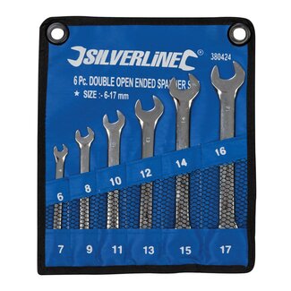 Silverline Offset Steeksleutel Set - 6 t/m 17 mm - 6 delig