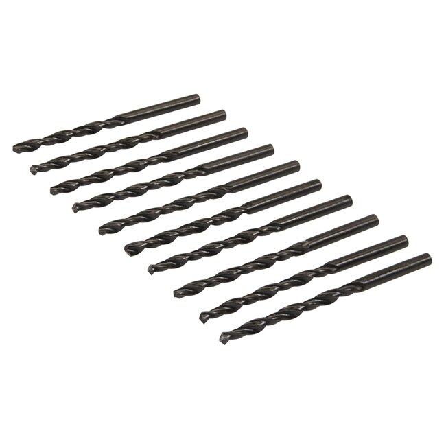 Silverline Metaalboor HSS-R - Ø 4.0 mm - 10 stuks - Rol gesmeed - 118° punt