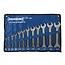 Silverline 12-delige set dubbelzijdige steeksleutels - 6 t/m 32 mm - 15° hoek - gehard chroom vanadium staal