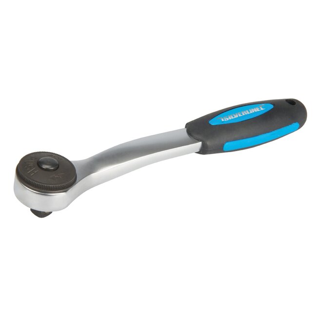 Silverline Ratelsleutel - Heavy Duty - Soft-Grip - 250 mm - Satijnen Afwerking