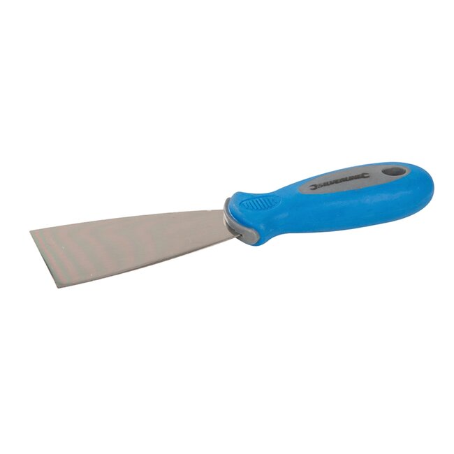 Silverline Plamuurmes - Roestbestendig - Soft-grip handvat - 50 mm - Spiegel gepolijst