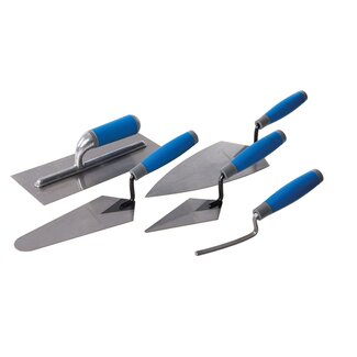 Silverline Complete troffel set - soft-grip handvaten - 5-delig