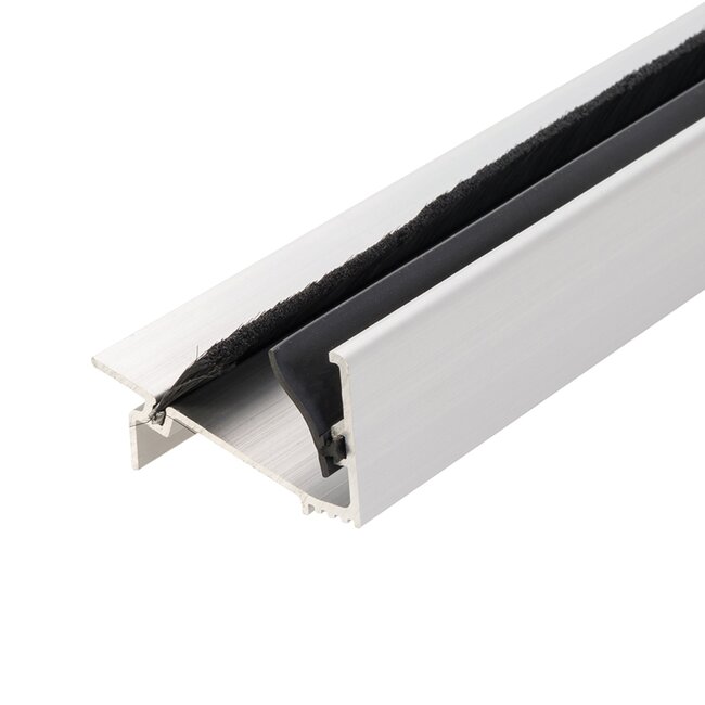 Fixman Tochtstrip - Aluminium - Verbetert isolatie - Houdt ongedierte buiten - 914 mm - Zilver