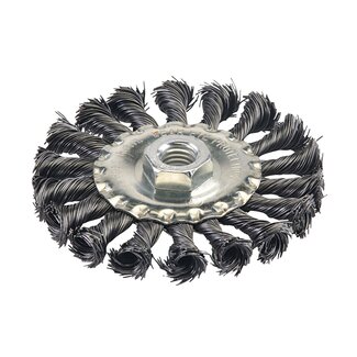 Silverline Staalborstel met getordeerd draad - Ø 100 mm - Voor metaal en steen - Max. 12.500 min-1