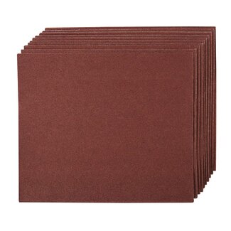 Silverline Schuurvellen - 60 korrel - 10 stuks - 230 x 280 mm - stoffen achterzijde Silverline Schuurvellen - 60 korrel - 10 stuks - 230 x 280 mm - stoffen achterzijde