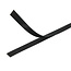 Fixman Klittenband kabelbinder rol - nylon - dubbelzijdig herbruikbaar - 1 cm x 500 cm - zwart - voor kabels en planten
