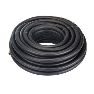 Silverline Persluchtslang - rubber - versterkt - 15 meter - binnenmaat 8 mm - 20 bar - 1/4 inch BSP binnendraad - voor compressor