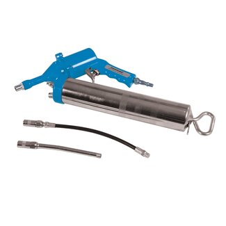 Silverline Pneumatische vetspuit - gietijzeren kop - verchroomde cilinder - 400 cm³ - 280 mm
