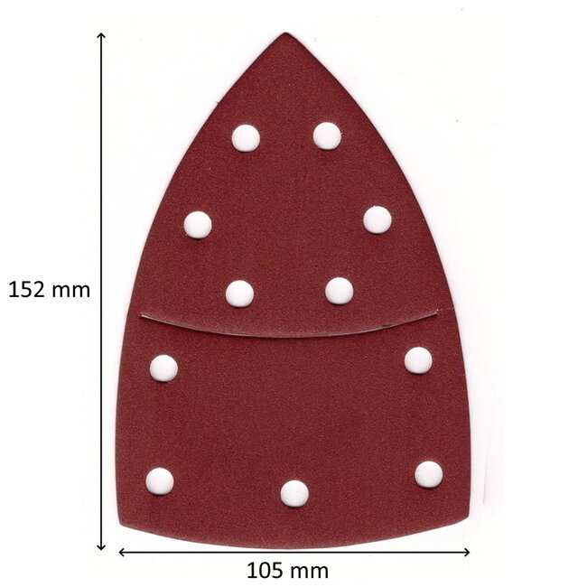 Silverline schuurvellen klittenband - aluminiumoxide - schuren en afwerken - 102 x 152 mm - 25 stuks - voor hout, verf, metaal