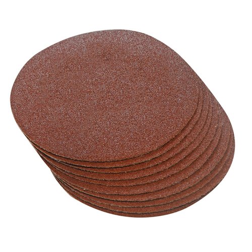Silverline Klittenband Schuurschijven - Ø 300 mm - Korrel 120 - 10 stuks Silverline Klittenband Schuurschijven - Ø 300 mm - Korrel 120 - 10 stuks