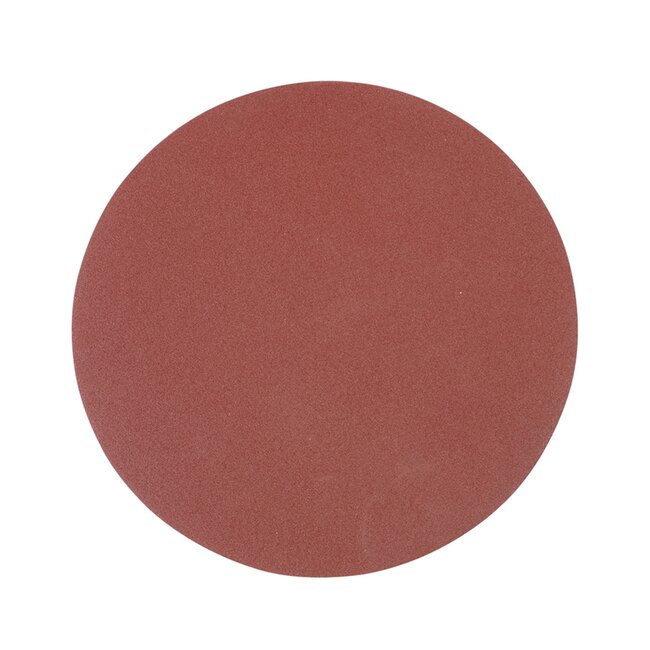 Silverline klittenband schuurschijven - aluminiumoxide - schuren - Ø 300 mm - korrel 120 - bruin - 10 stuks - voor schuurmachines