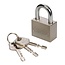 Silverline Hangslot - gehard staal - beveiliging - 40 mm - chroom - 3 sleutels - voor schuur, poort en gereedschapskist