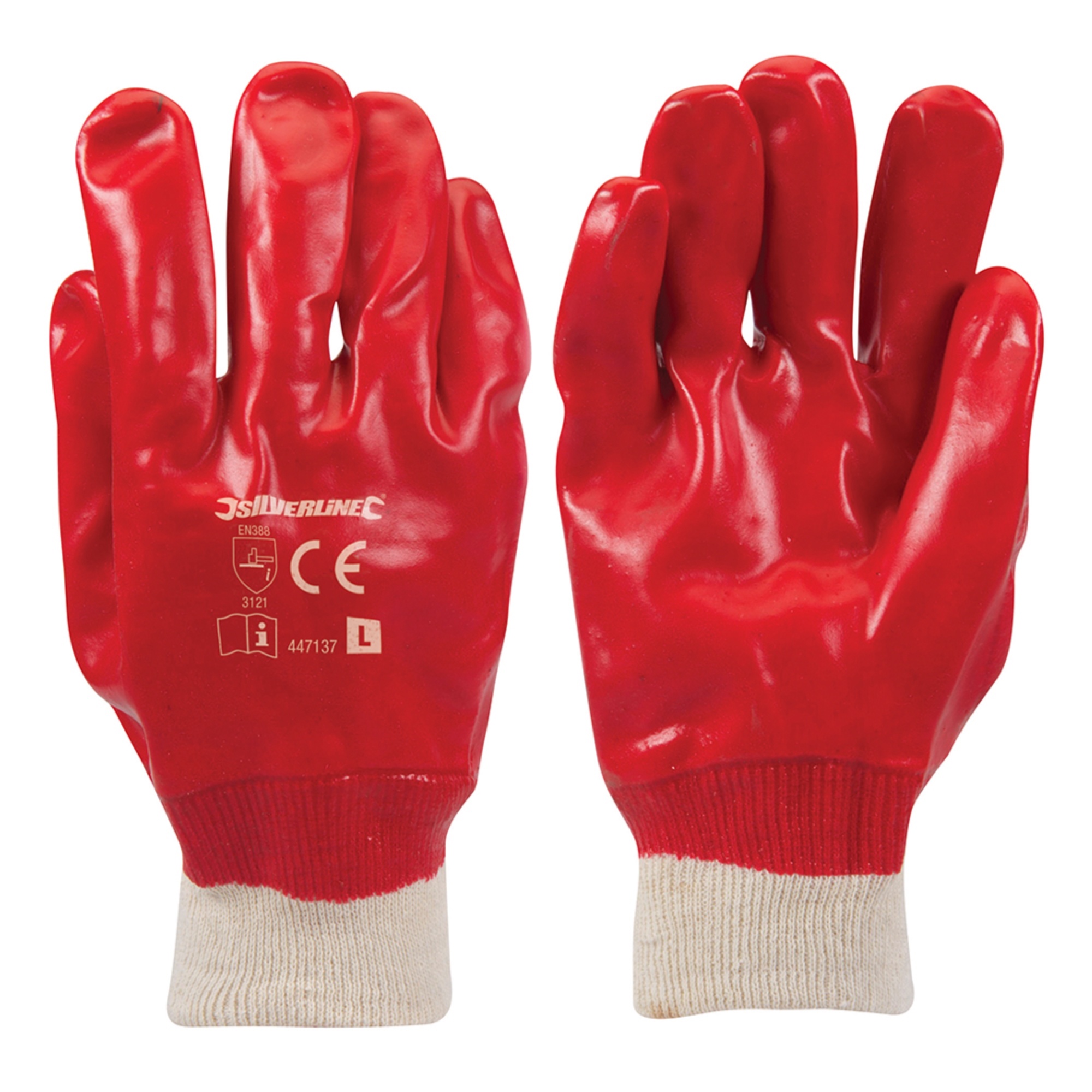 Leraar op school Neuken water Silverline Rode PVC handschoenen L 10 kopen? Bestel online! - 2Cheap